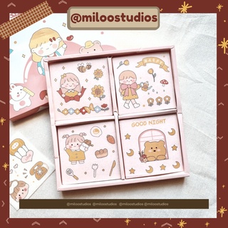 1 tấm sticker cute, sticker dễ thương, sticker em bé dễ thương trang trí tập vở, sổ tay xinh nhất quả đất
