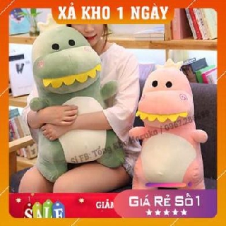 Gấu bông khủng long vải co dãn 4 chiều mềm mịn