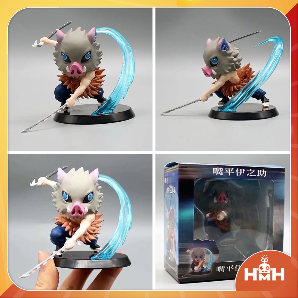 Mô hình  Kimetsu no Yaiba, Sưu tầm nhân vật Demon slayer có đế đứng và hiệu ứng chất liệu nhựa PVC cao cấp