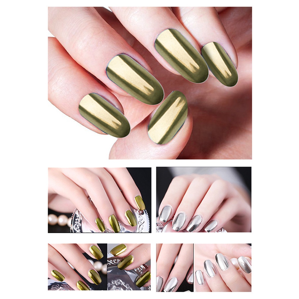 Bột Tráng Gương ROSALIND 2g Lấp Lánh Chuyên Dụng Trang Trí Móng Nghệ Thuật DIY