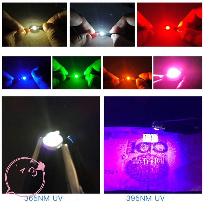 Bộ 10 bóng đèn LED 1W siêu sáng dùng cho sân khấu
