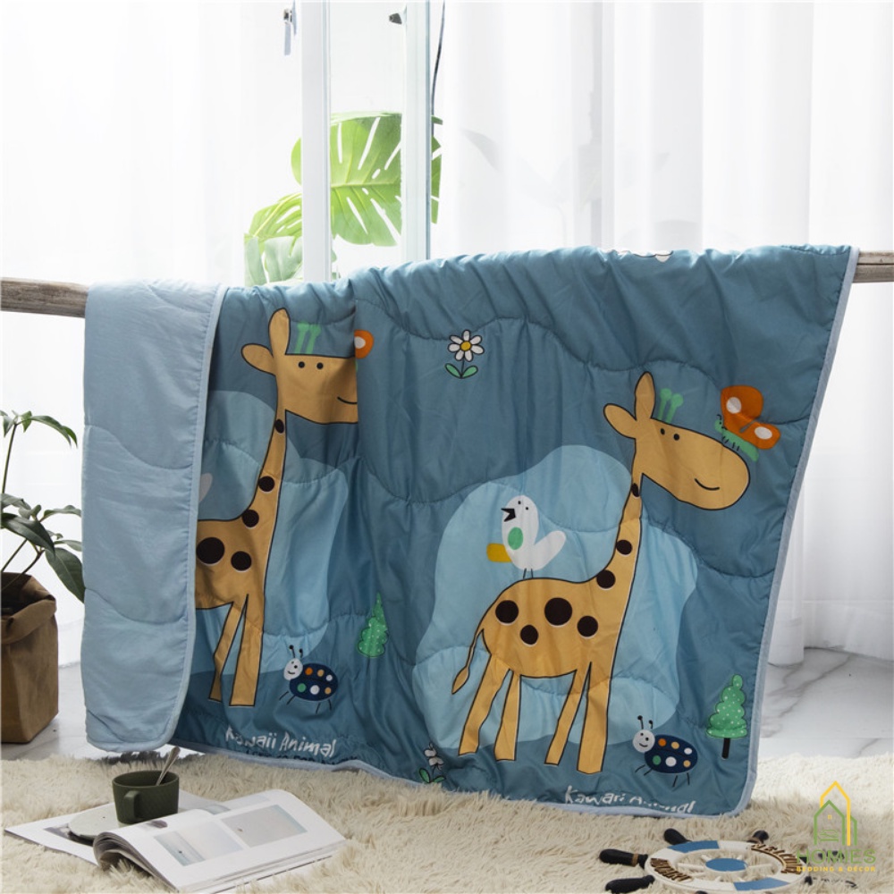 Chăn trẻ em HOMIES  20 Mẫu chất cotton đũi cho bé đắp mùa hè thu, đắp văn phòng - 1m x 1m5 Mềm Mát 4.7