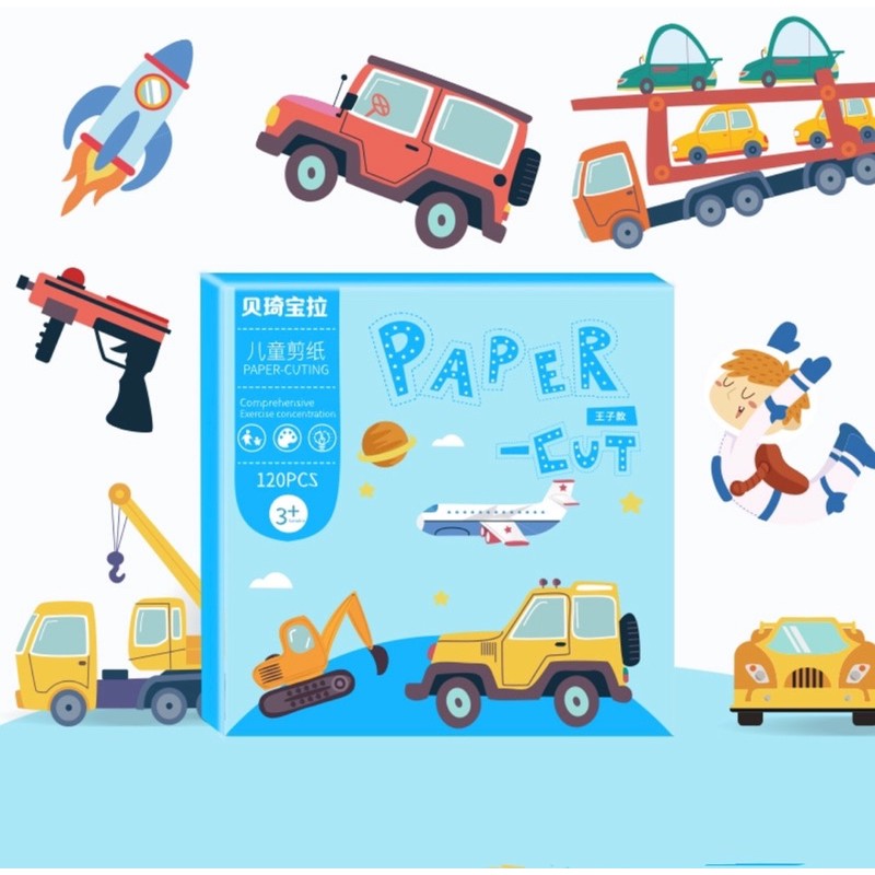 BỘ CẮT GIẤY THỦ CÔNG CHO BÉ