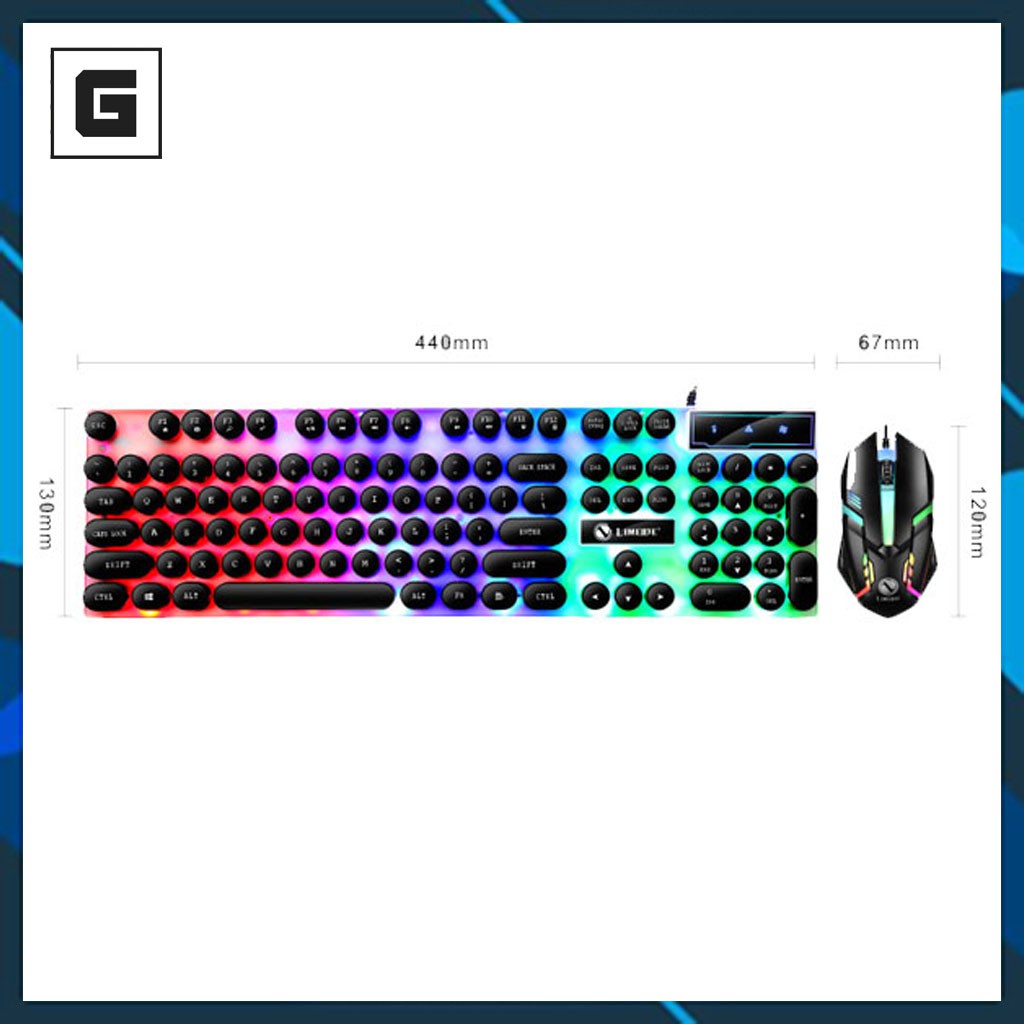 Bộ Combo Bàn Phím Chuột Giả Cơ Gaming GTX320 chơi game siêu mượt. | BigBuy360 - bigbuy360.vn