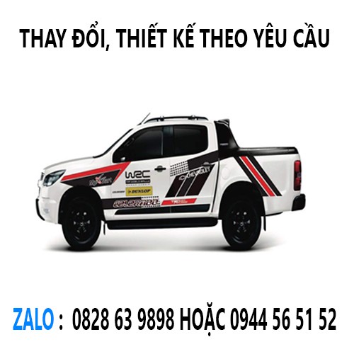 TOP ONE TEM XE Ô TÔ - Tem Xe Bán Tải Dòng Xe Chevrolet Colorado - Tem Xe Ô Tô Chất Lượng Nhất Toàn Quốc( Miến phí vận ch