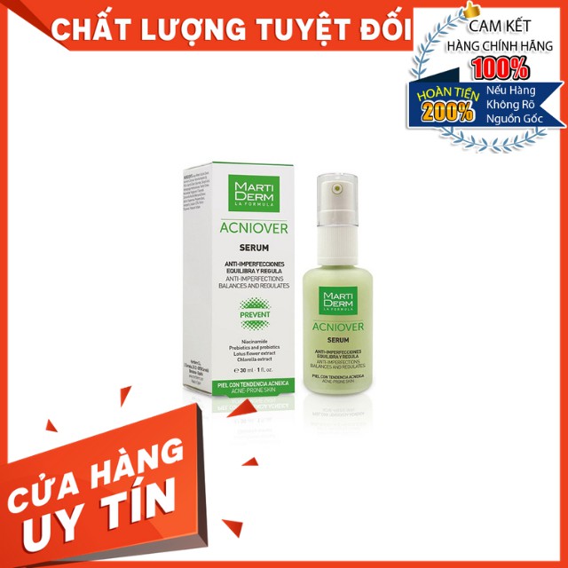 HÀNG NHẬP KHẨU - Tinh Chất Giảm Mụn Và Kiểm Soát Nhờn MartiDerm Acniover Serum - 30ml