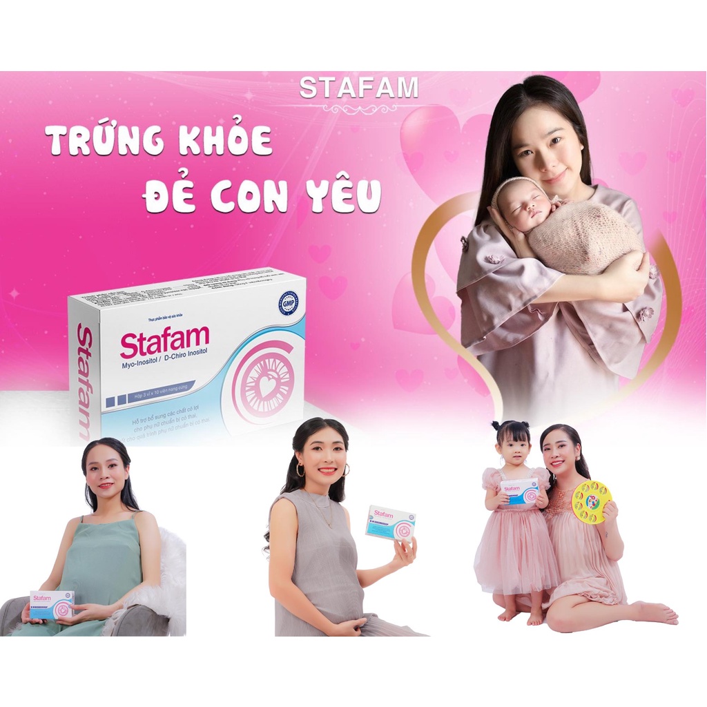BỔ TRỨNG TĂNG THỤ THAI HIỆU QUẢ STAFAM, đa nang buồng trứng, kích trứng, gametix f, femifortil, bổ trứng black