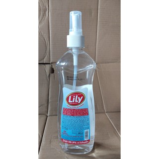 Dung dịch cồn rửa tay khô LILY chai 500ml