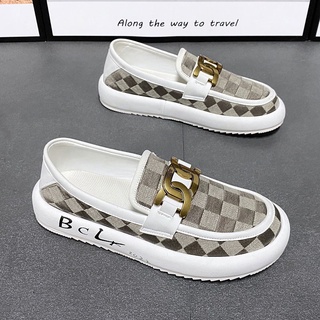 Giày Thể Thao Vải Canvas Thoáng Hơi Thời Trang Phong Cách Hàn Quốc Cho Nam