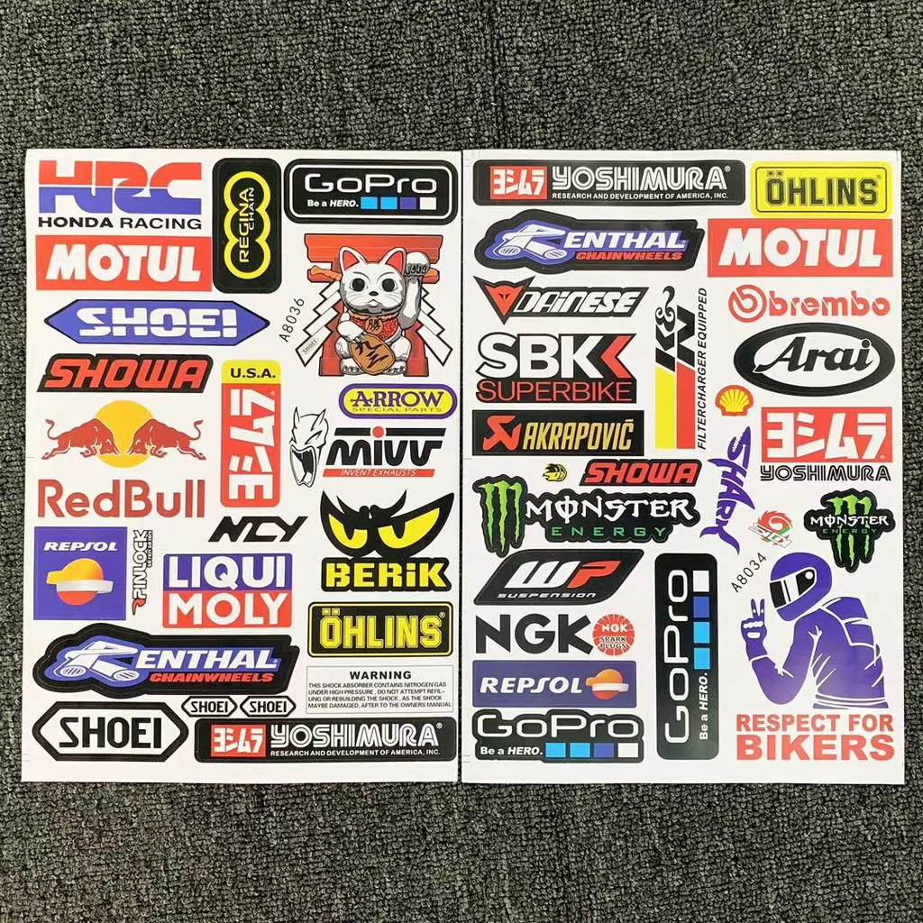 Decal Dán Trang Trí Xe Mô Tô Honda Chống Thấm Nước