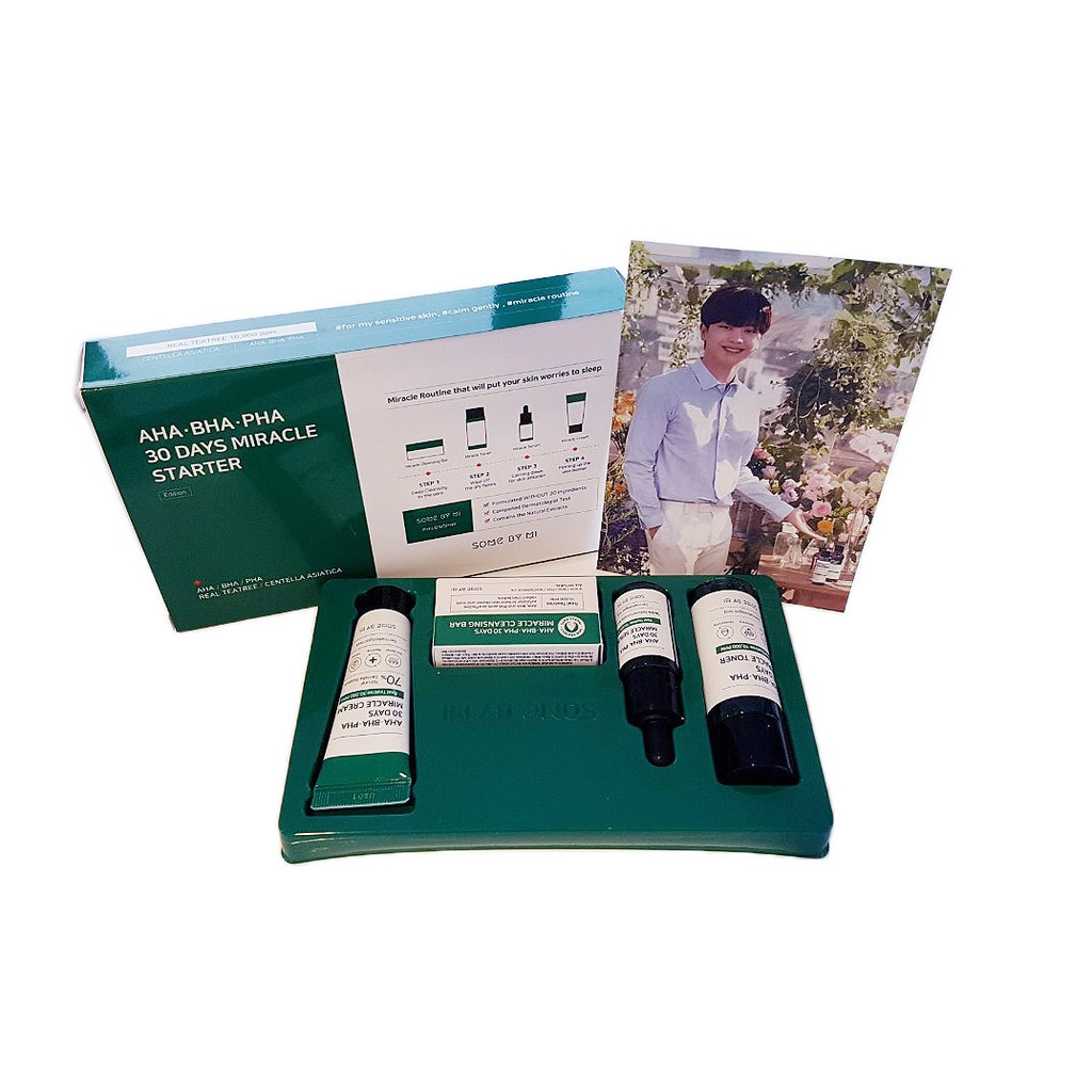 Bộ kit dưỡng da Some By Mi AHA BHA PHA 30 Days Miracle Starter Kit Edition (4 sản phẩm)