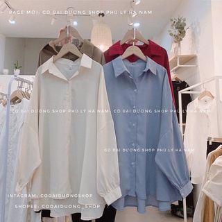 sơ mi lụa tay rúm 9076