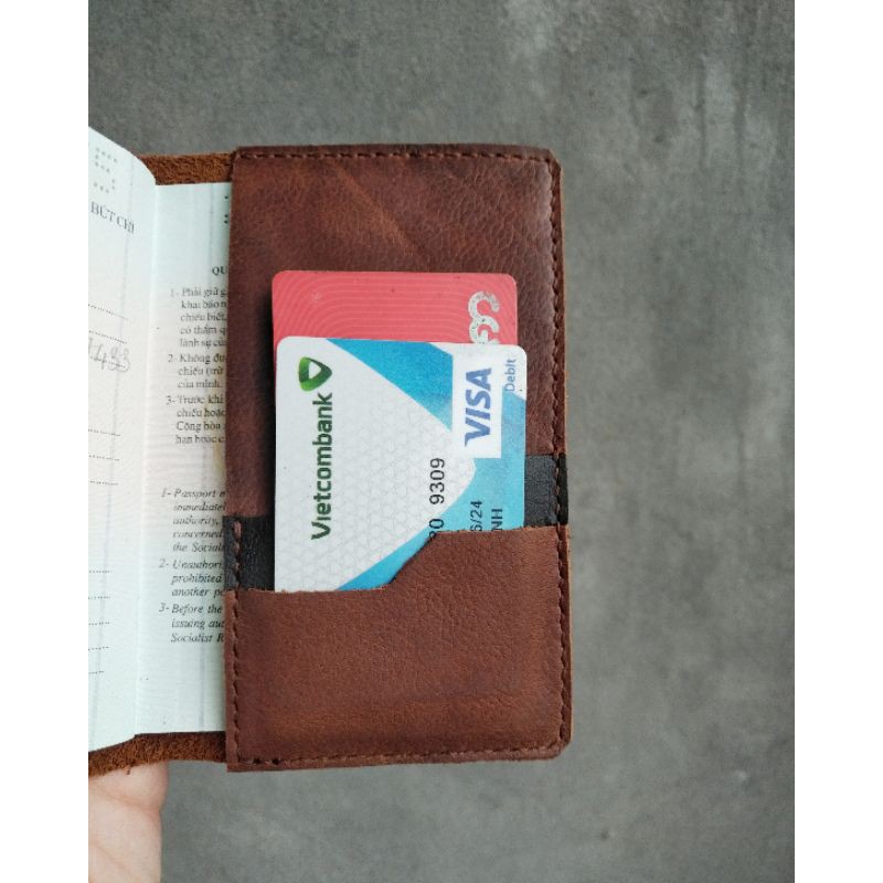 |nam và nữ| bao da passport handmade da bò thật