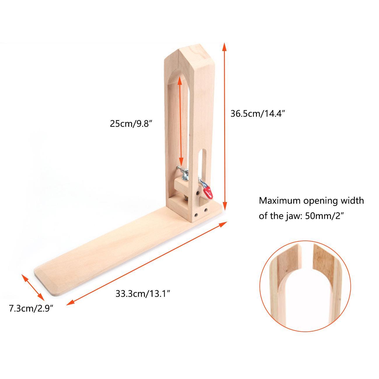 Dụng Cụ Tự Khâu Tay Da Thủ Công Bằng Gỗ, Dụng Cụ Kẹp May Tay