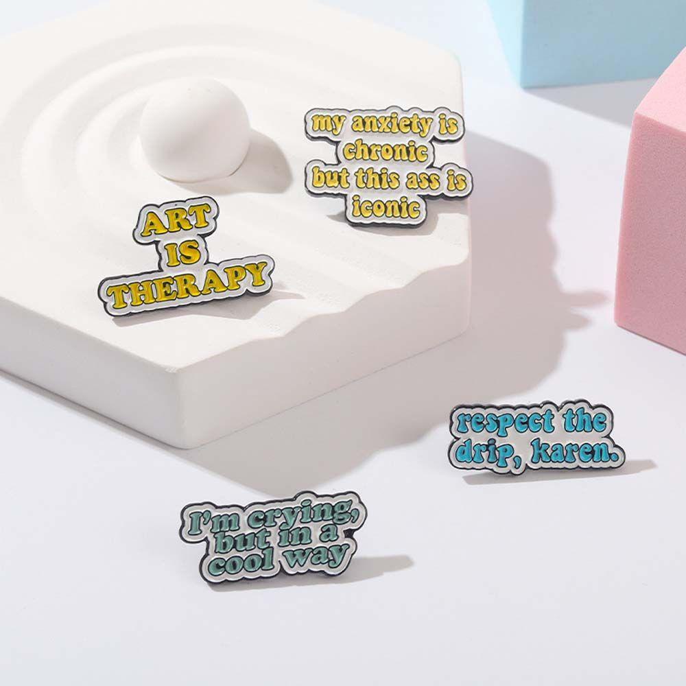 MXGOODS Ghim Cài Cổ Áo Tráng Men Hình Nghệ Thuật Vui Nhộn Làm Quà Tặng Cho Nam Và Nữ