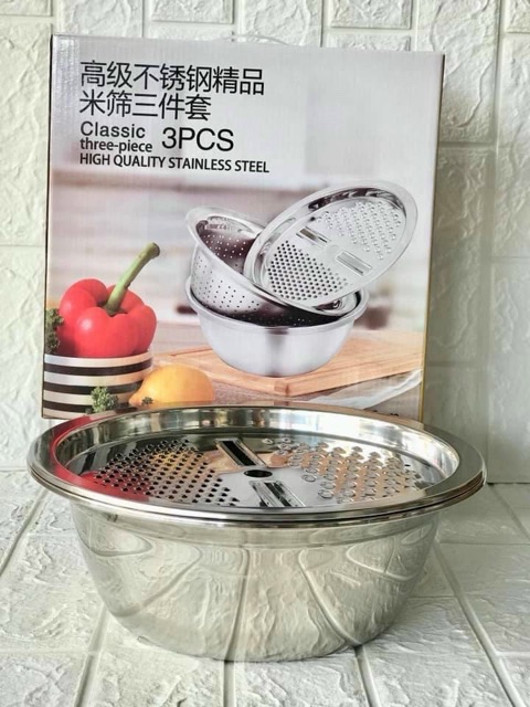 Bộ dụng cụ nạo rau củ inox 100% cao cấp dày dặn