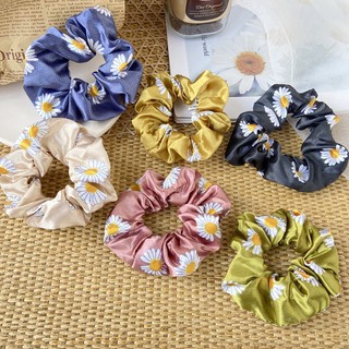 Dây Cột Tóc Vải Hoa Cúc Scrunchie (Scrunchies)