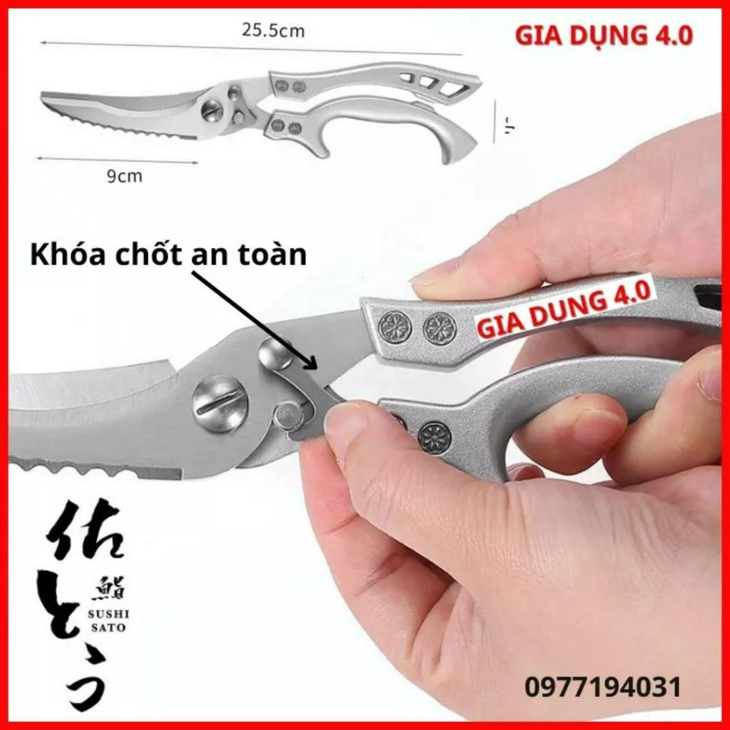 Kéo cắt gà cao cấp sản xuất tại Nhật Bản bằng thép trắng không gỉ