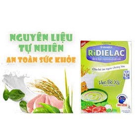 Bột ăn dặm RiDielac Gold Heo Bó Xôi hộp thiếc Mẫu mới Date mới