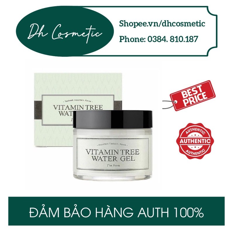 [AUTH] Kem Dưỡng Vitamin Tree Water Gel I'm From 75g