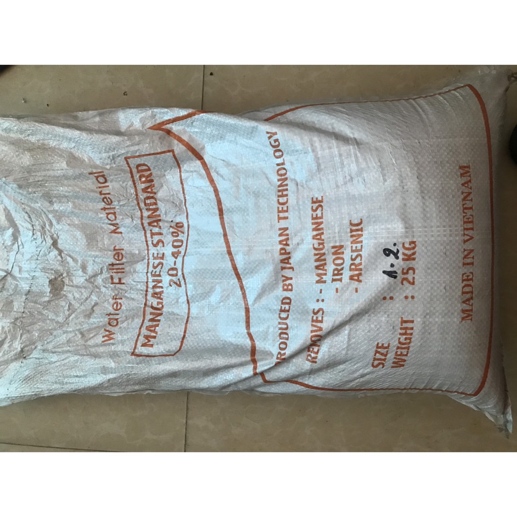 10kg mangan cao cấp lọc nước nhiễm sắt phèn