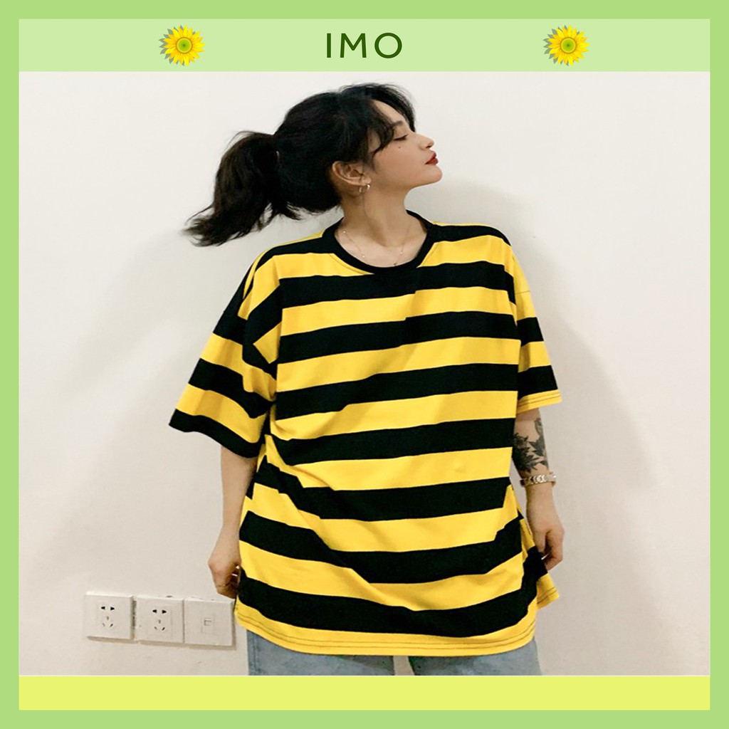 Áo thun tay lỡ - Áo thun tay lỡ unisex nam nữ CON ONG VÀNG - IMOstore