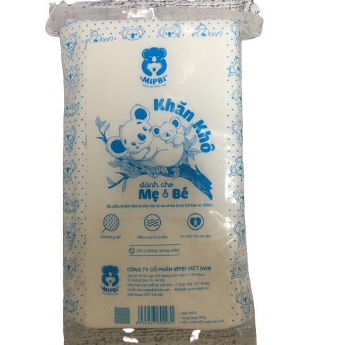 Khăn giấy khô đa năng CAO CẤP cho bé Mipbi 260gr