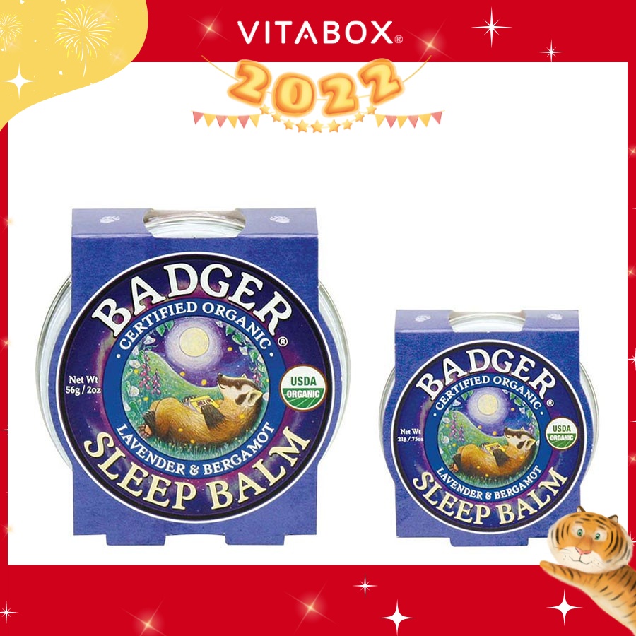 Badger - Sáp Hữu Cơ Hỗ Trợ Giấc Ngủ - Sleep Balm [USDA Organic]