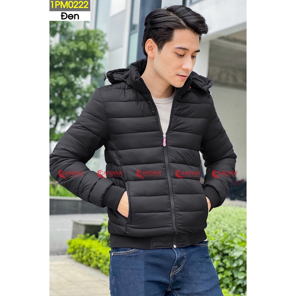 Áo Phao Nam CARDINA Chất Gió Trơn Trần Bông Nhật Cao Cấp Siêu Ấm Siêu Nhẹ 3PM01