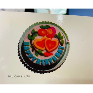 Khuôn Rau Cau Nhựa 30 Cm Tim Lồng Cành Hồng
