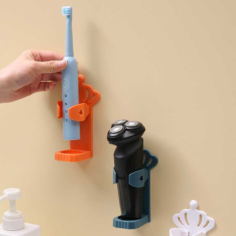 Giá Để Dao Cạo Râu Tự Dính Hình Vương Miện Bằng ABS Chất Lượng Cao Tiện Lợi Cho Nhà Tắm