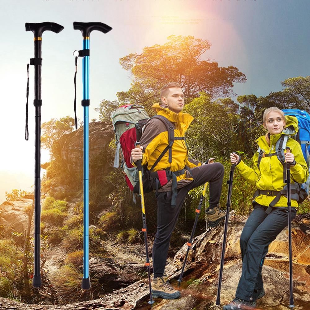 Gậy Đi Bộ Bằng Hợp Kim Nhôm Siêu Nhẹ Có Thể Gấp Gọn Tiện Dụng