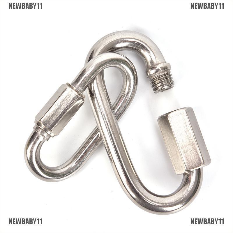 Móc Khóa Carabiner Dùng Leo Núi Bằng Thép Không Gỉ NEWBABY11