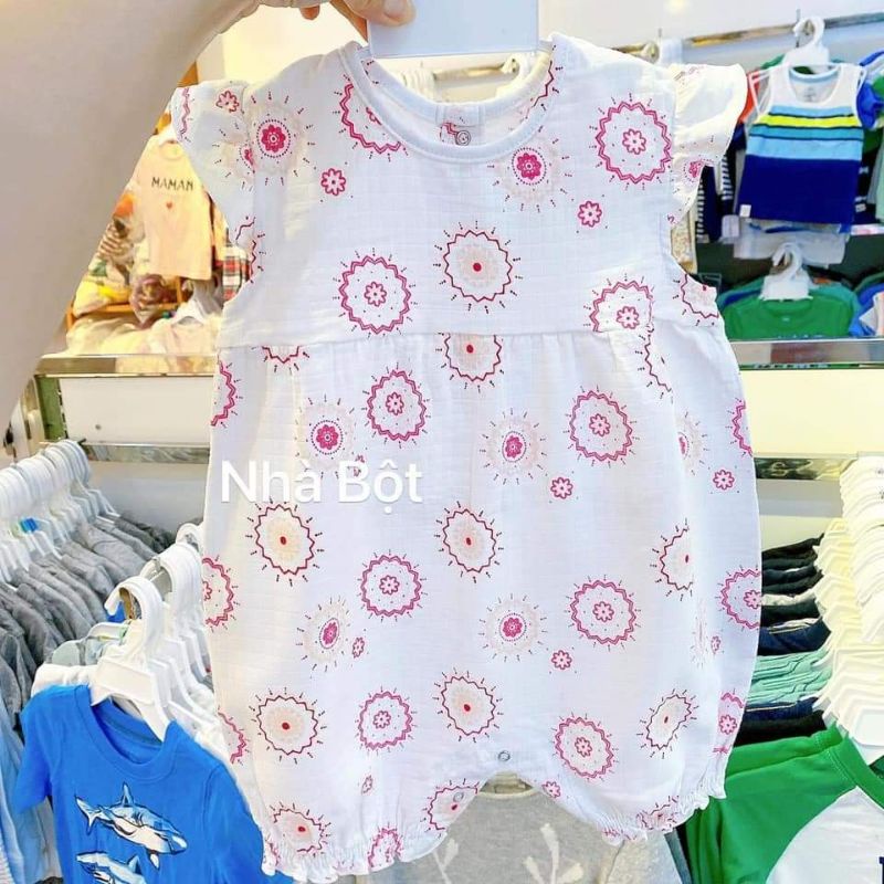 (6-24M từ 7-13kg) Body đùi Aden+Anaise chất Xô Muslin hàng xuất dư cao cấp ( lỗi nhẹ)
