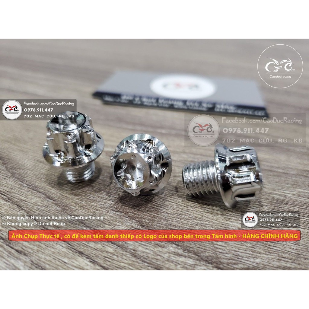 ốc kiếng 10ly ren xuôi salaya inox trắng 304 mẫu S3