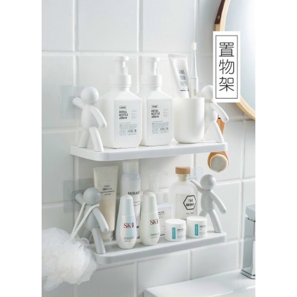Kệ dán tường decor nhà tắm cao cấp.