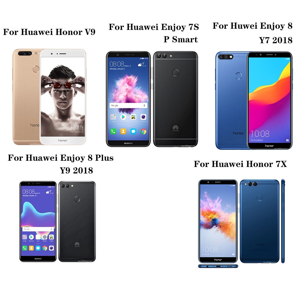 Ốp Điện Thoại Silicone Họa Tiết Đan Chéo Cho Huawei Honor 7X 7C V9 Huawei Enjoy 7S 8 Plus Y7 Y9 2018 P Smart