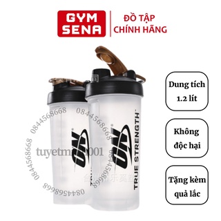 Bình Nước Thể Thao 1.2L, Chai Nước Tập Gym Cực Bền, Tặng Quả Lắc Lò Xo