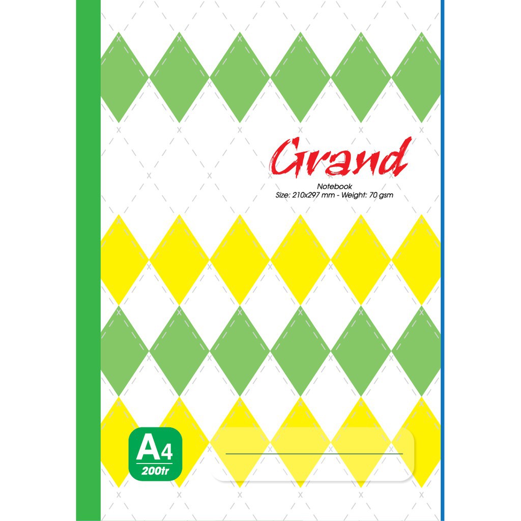 Sổ lò xo A4 Hải Tiến Grand 200 trang 6201 chống lóa (210x297mm)