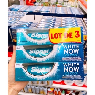 Set 3 type Kem  đánh răng SIGNAL WHITE NOW