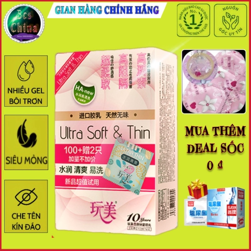 [20 Cái] Bao cao su HA NEW siêu mỏng nhiều nước nội địa trung quốc_ chuyên cung cấp cho khách sạn, nhà nghỉ ..vv..