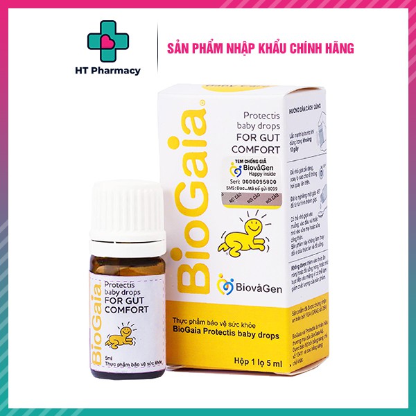 Biogaia Protectis Drops 5ml - Biogaia dạng viên  [Chính Hãng] men vi sinh tăng cường hấp thu miễn dịch, hết táo bón