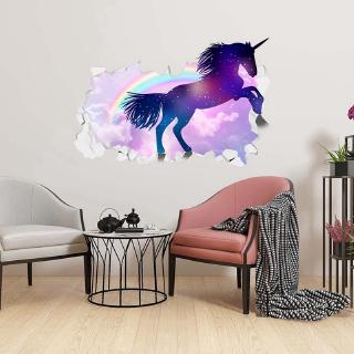 Miếng Dán Tường 3d Hình Kỳ Lân