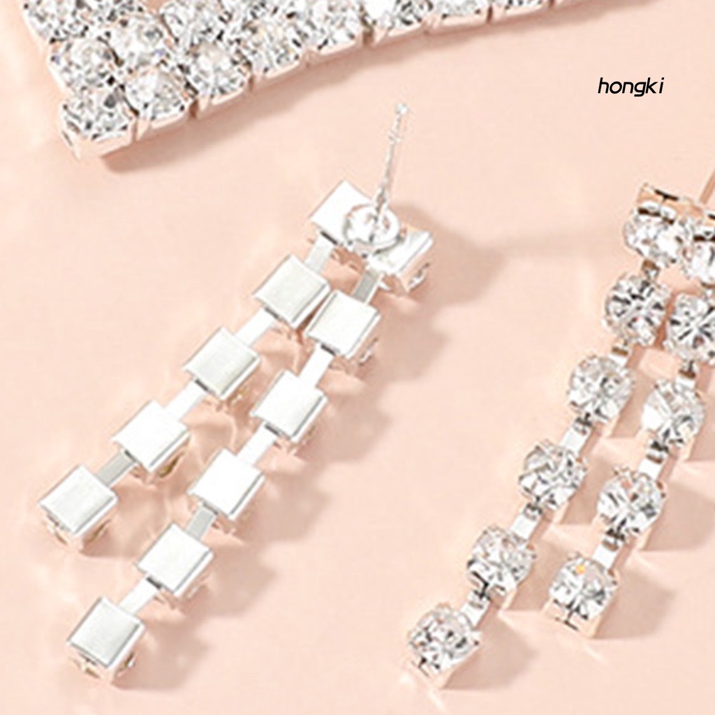 1 Set Vòng cổ Và Bông Tai Tua Rua Thanh Lịch Cho Nữ