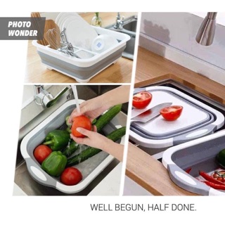 ❌❌ Thớt kèm chậu rửa đa năng gấp gọn -