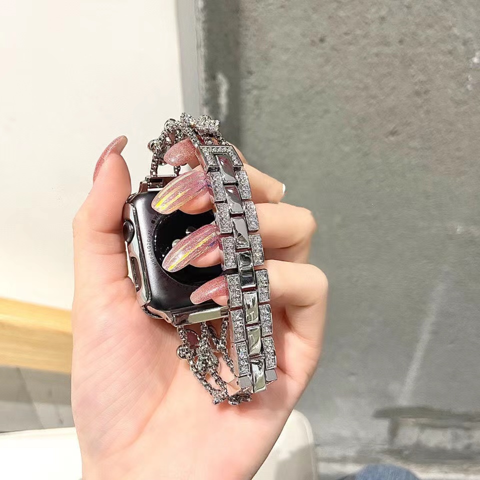 Dây Đeo Đồng Hồ Thay Thế 2022 Bằng Kim Loại Cho Apple watch 44mm 42mm 40mm 38mm iwatch 6 SE 5 4 3 2 1