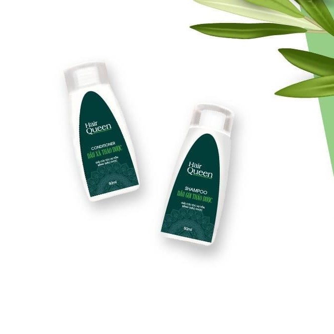 Combo dầu gội và dầu xả Hair Queen 100ml phục hồi tóc hư tổn | BigBuy360 - bigbuy360.vn