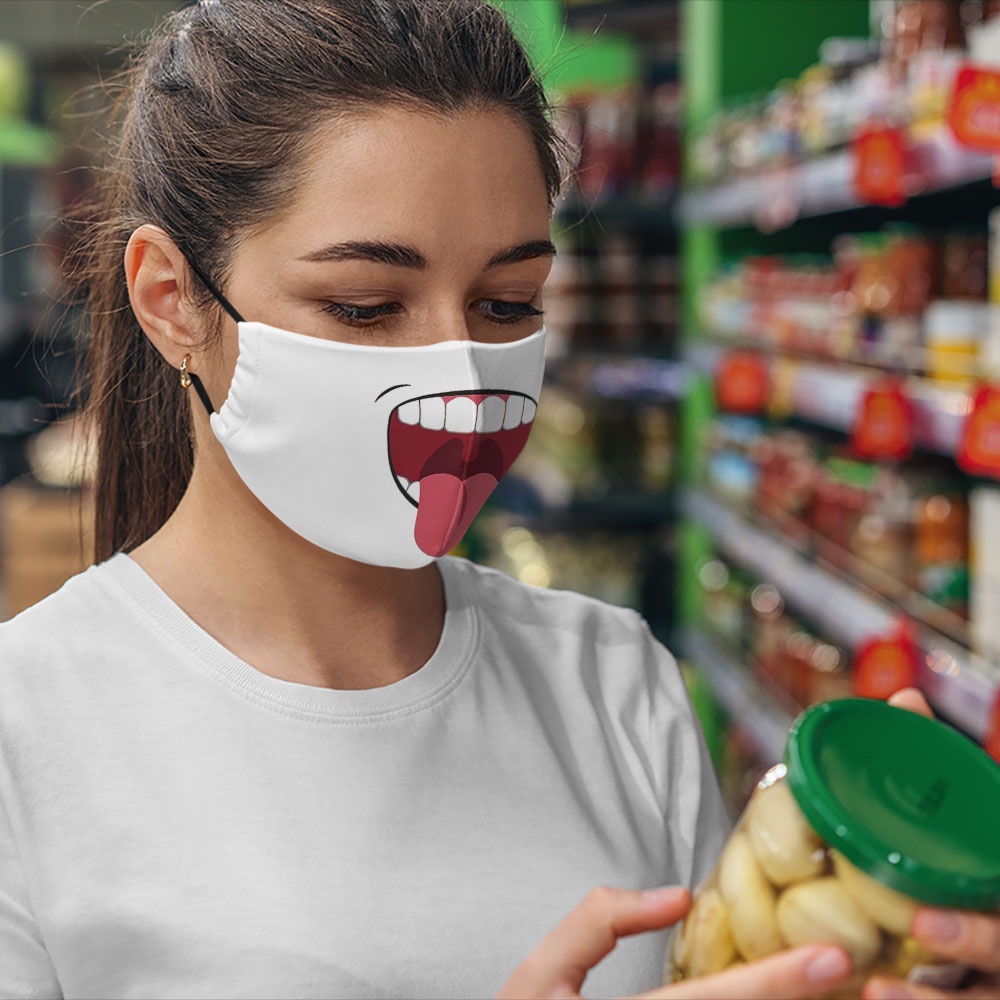 Khẩu trang hoạt hình trẻ em đáng yêu thú cưng cho bé dễ thương Hình Vẽ DRAWN CARTWELL phòng ô nhiễm dày 2 lớp chống giọt