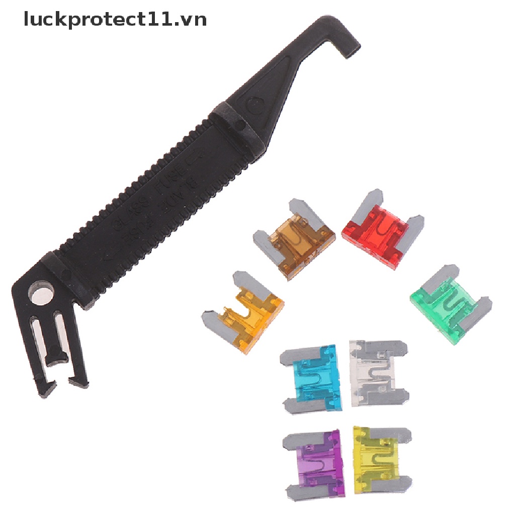 Set 100 Lưỡi Cầu Chì 3A5A7.5A10A15A 20A25A30A Cho Xe Hơi