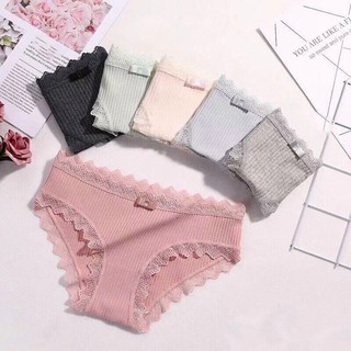 Combo 10 quần coton viền ren nơ